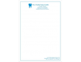 Receituário - 10 BLOCOS 14x20 CM - 100x1via - PAPEL SULFITE 75G 1x0 COR